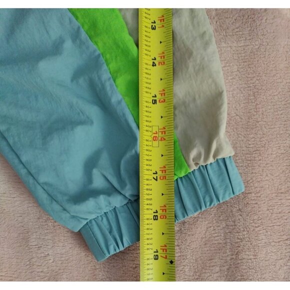 Joy Lab Women's Nylon Windbreaker Jacket with Hood and Stripe Detailing, Large. - Picture 8 of 8